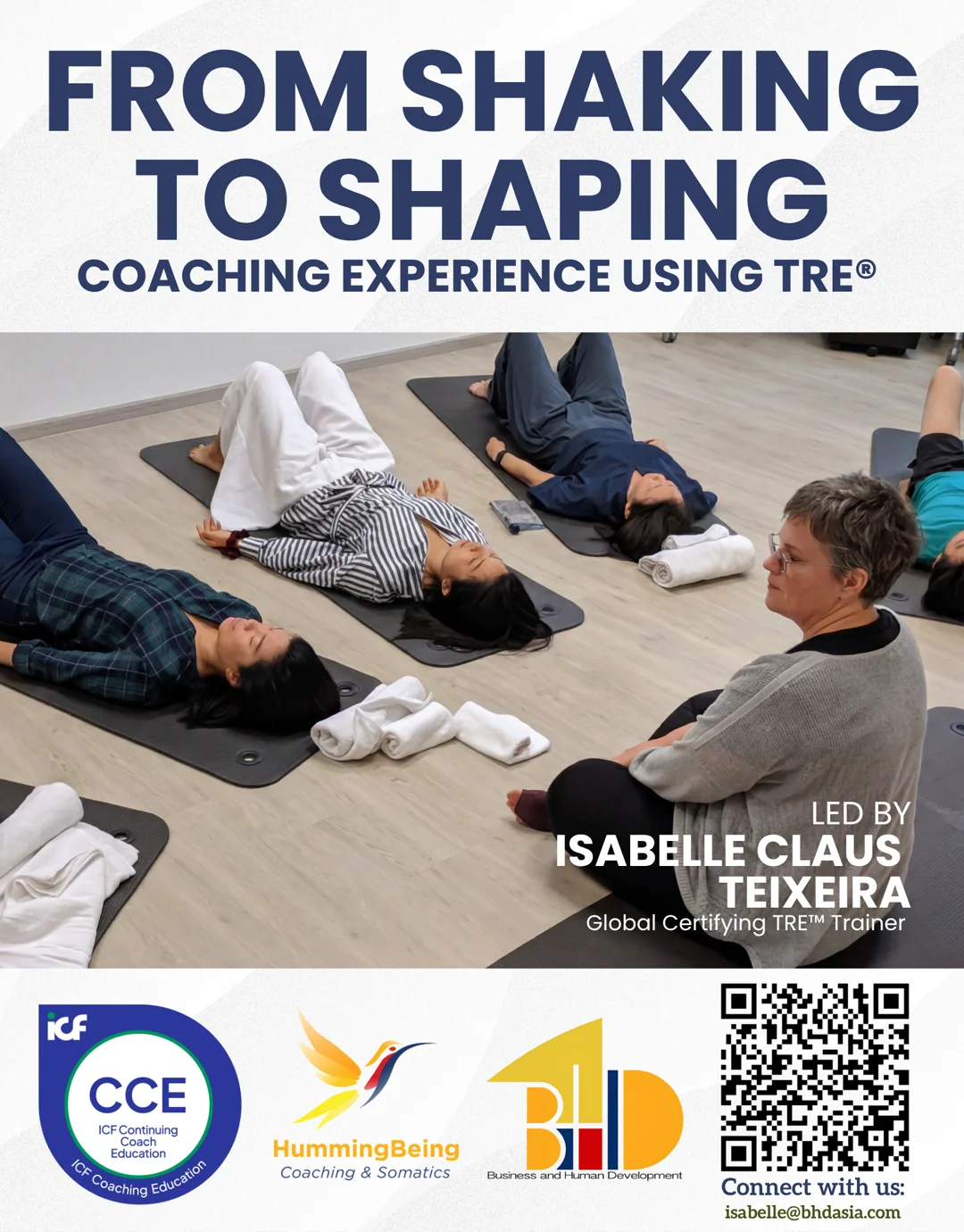 From Shaking to Shaping — A Coaching Experience Using TRE™, led by Isabelle Claus Teixeira
